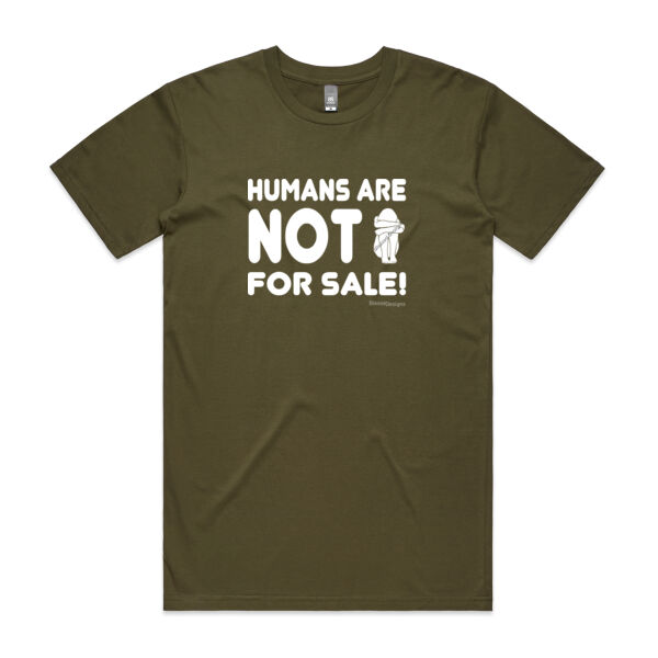 Humans are NOT FOR SALE - FRONT & BACK Thumbnail