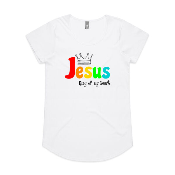 Jesus - King of my heart (female tee) Thumbnail