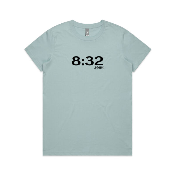 8:32 (FRONT & BACK) - Female tee Thumbnail
