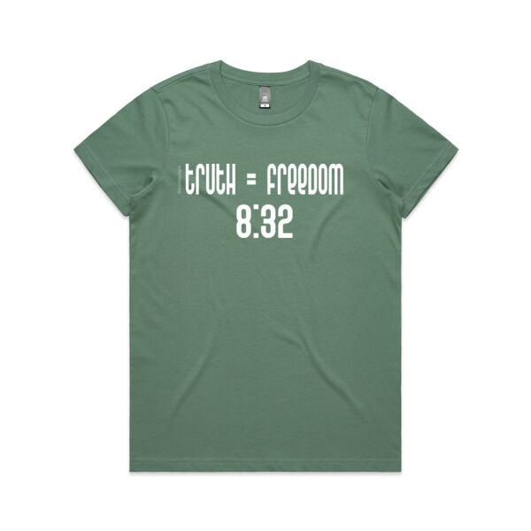 Truth = Freedom 8:32 (female tee) Thumbnail