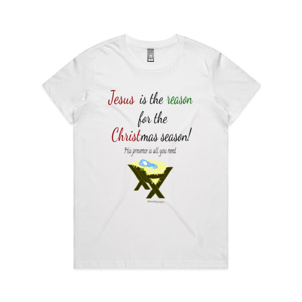 Jesus is the reason (female tee) Thumbnail