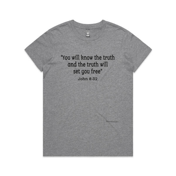 You will know the truth (Female tee) Thumbnail