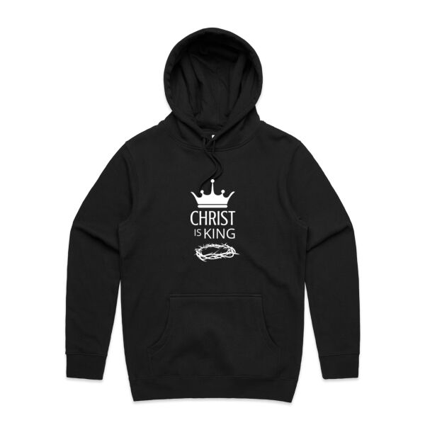 CHRIST is King (Dark hoody, FRONT & BACK) Thumbnail